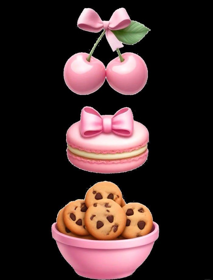 Trọn bộ 99+ Sticker Màu Hồng Hoạt Hình Phong Cách Đáng Yêu sticker hồng tông pastel ngọt ngào