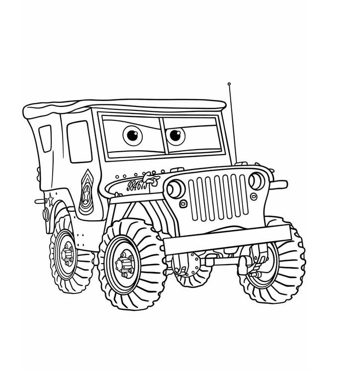 vẽ phương tiện tranh tô màu xe ô tô