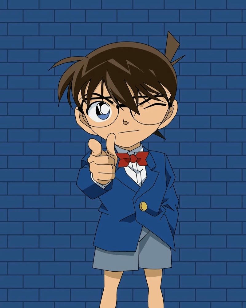 Ảnh Conan chỉ tay phá án với phong thái tự tin tìm ra sự thật