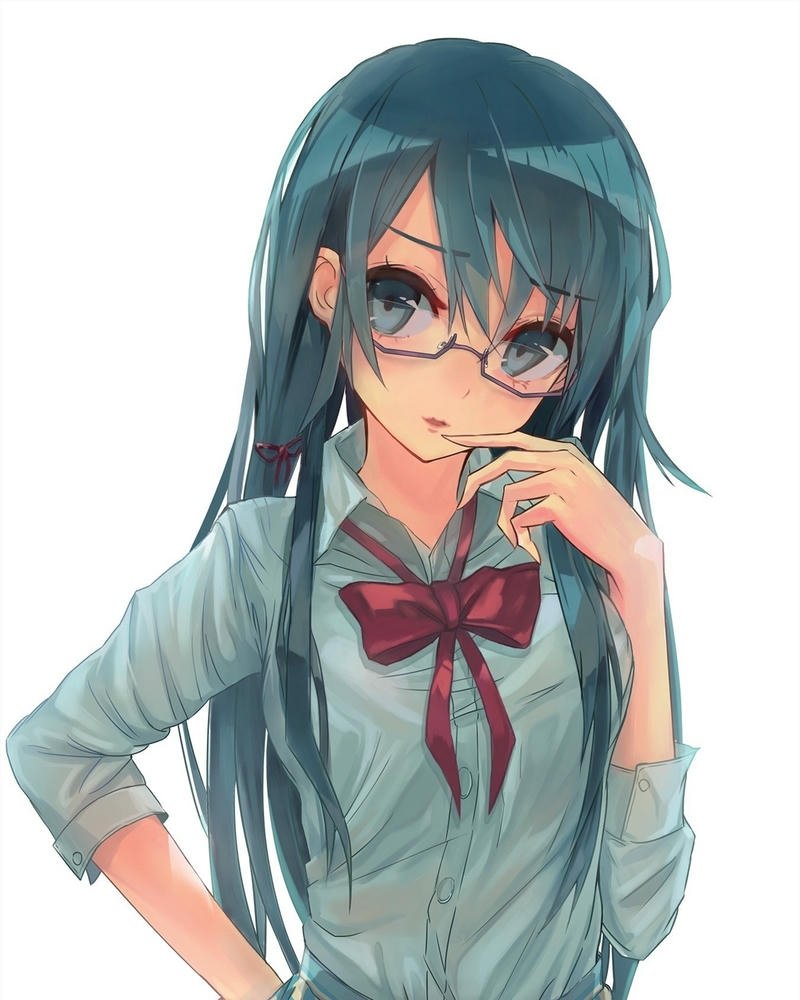 Ảnh anime đeo kính hình tượng thông minh rất cuốn hút