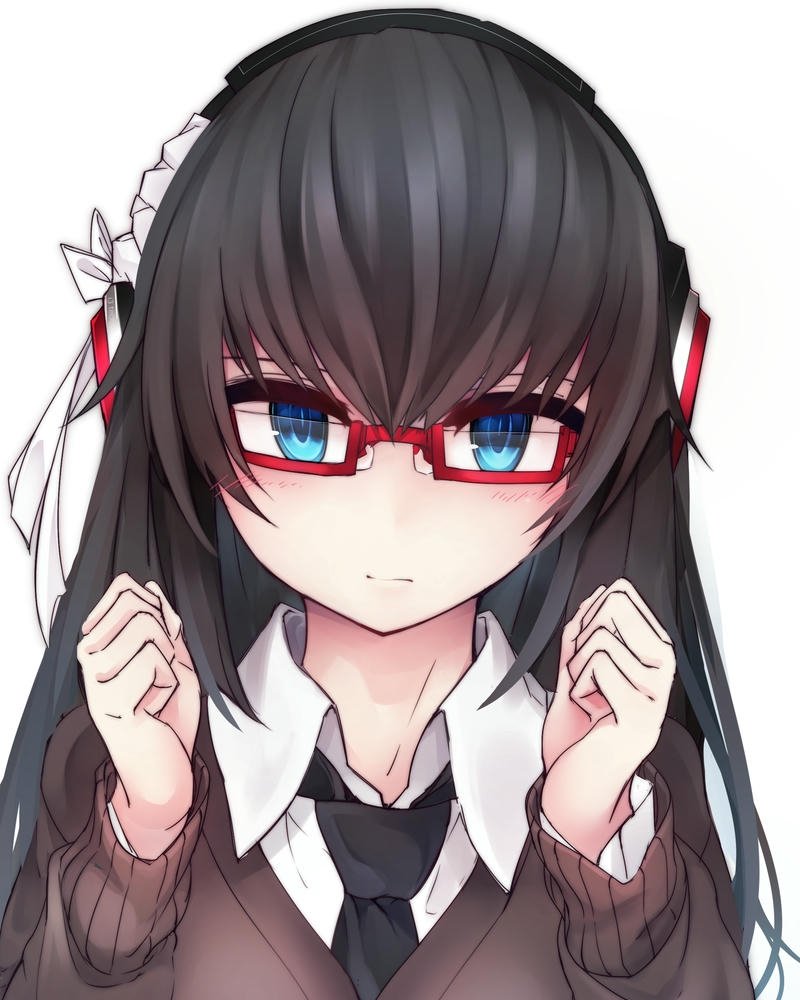 Ảnh anime đeo kính phong cách dễ thương đầy cá tính
