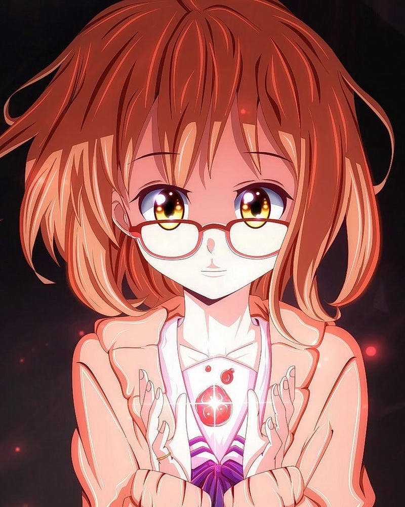 Ảnh anime đeo kính phong cách nhân vật rất cá tính