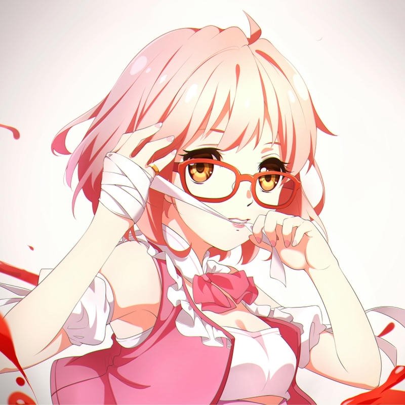Ảnh anime đeo kính phong thái nhân vật thú vị