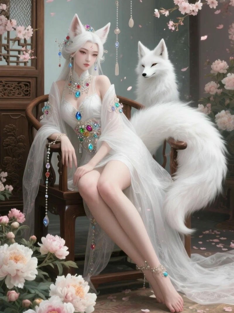Ảnh anime nữ cổ trang đẹp mê hồn Hán phục lam tím