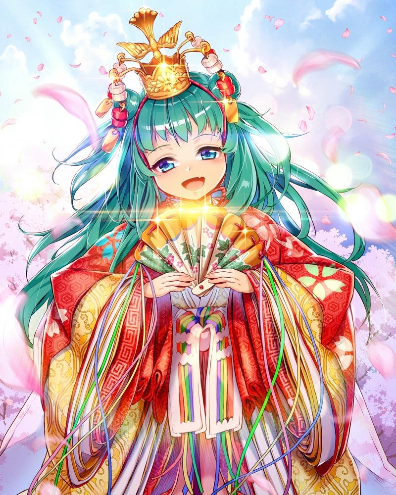 Ảnh anime nữ mặc kimono dung nhan dịu dàng đầy cuốn hút