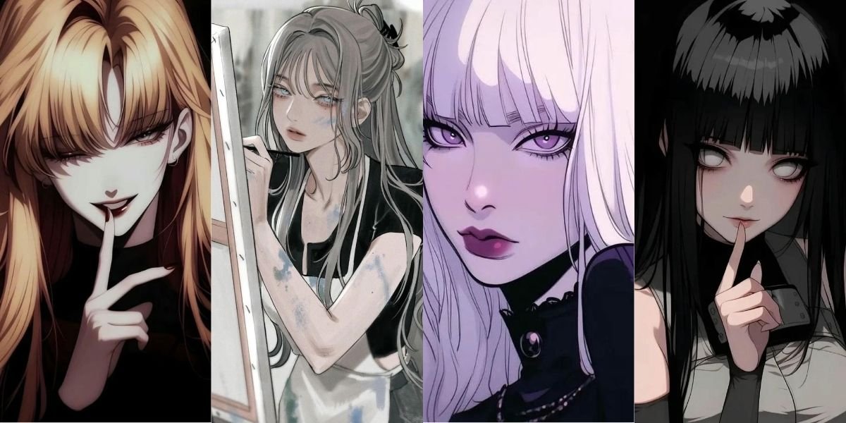 Ảnh anime nữ ngầu lạnh lùng ác quỷ tông tối mạnh mẽ
