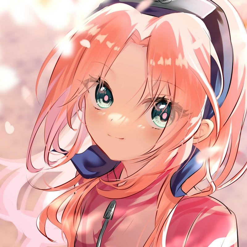 Ảnh anime nữ tóc hồng thần sắc trong trẻo đầy cuốn hút