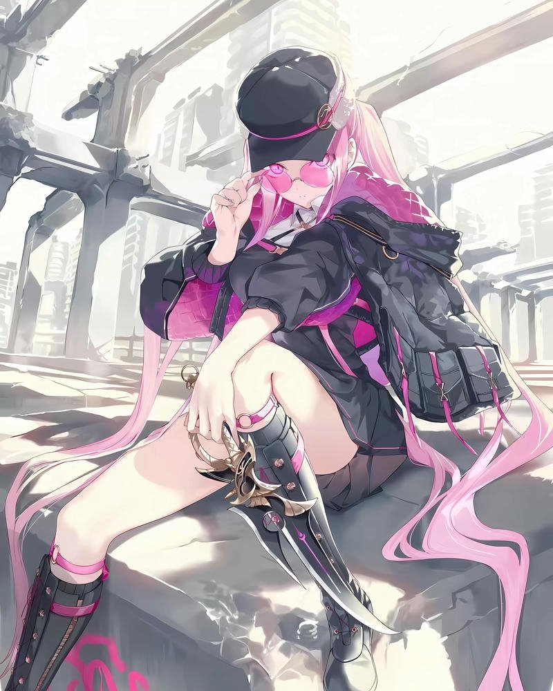 Ảnh anime nữ tóc hồng vẻ ngoài đáng yêu mang nét ngọt ngào