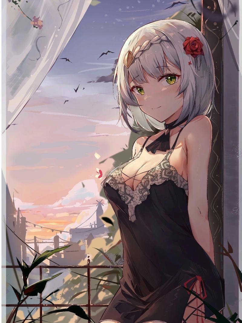 Ảnh anime nữ tóc ngắn phong cách trẻ trung rất cuốn hút