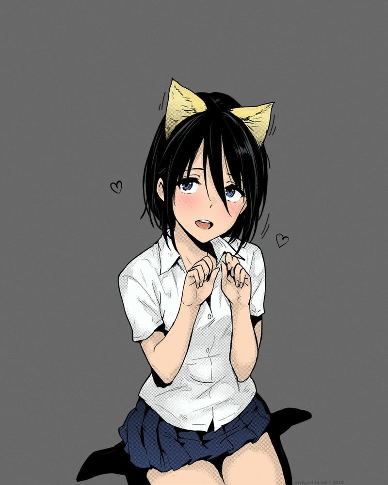 Ảnh anime nữ tóc ngắn phong thái hoạt bát đầy cuốn hút