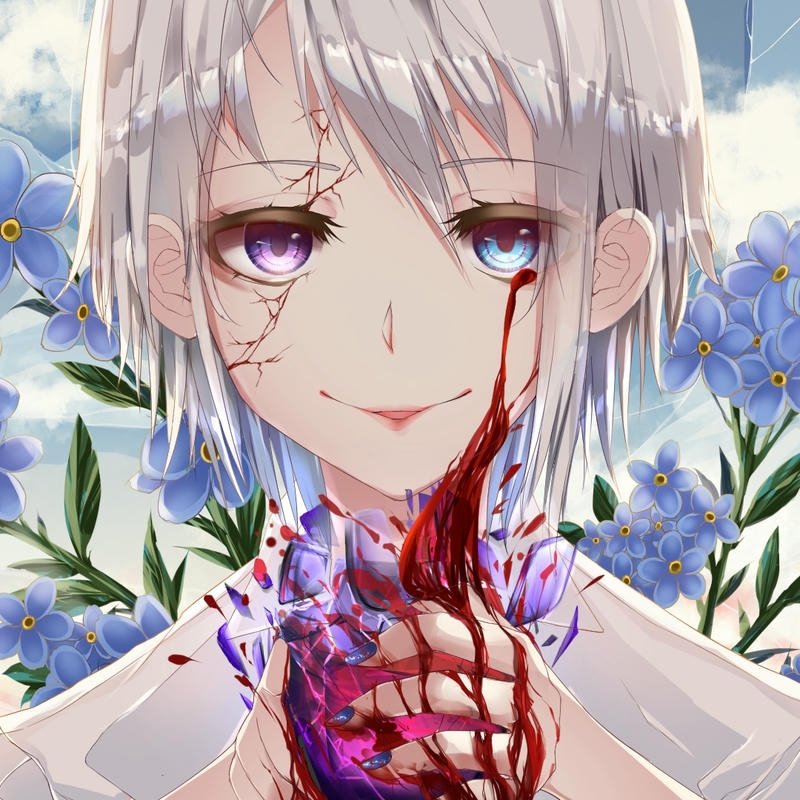 Ảnh anime nữ tóc ngắn thần sắc tươi sáng rất nổi bật