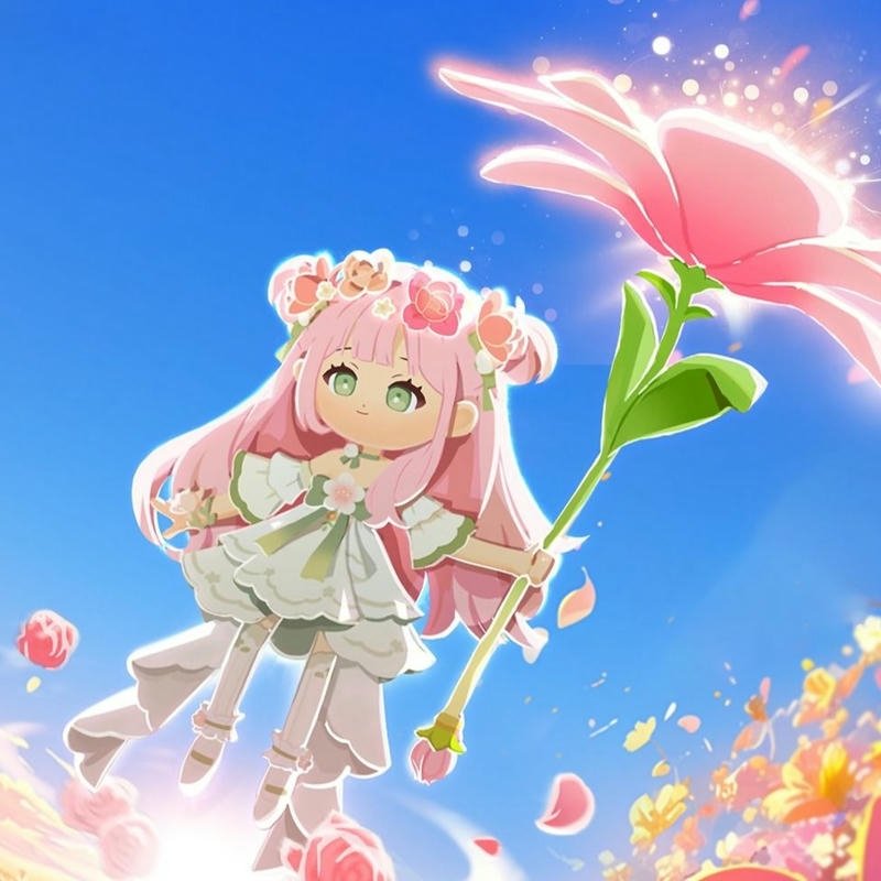 Ảnh play together anime tiên nữ cánh bướm giữa vườn hoa