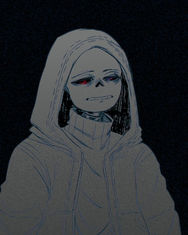 Ảnh sans nét vẽ phác thảo đen trắng đơn giản đẹp