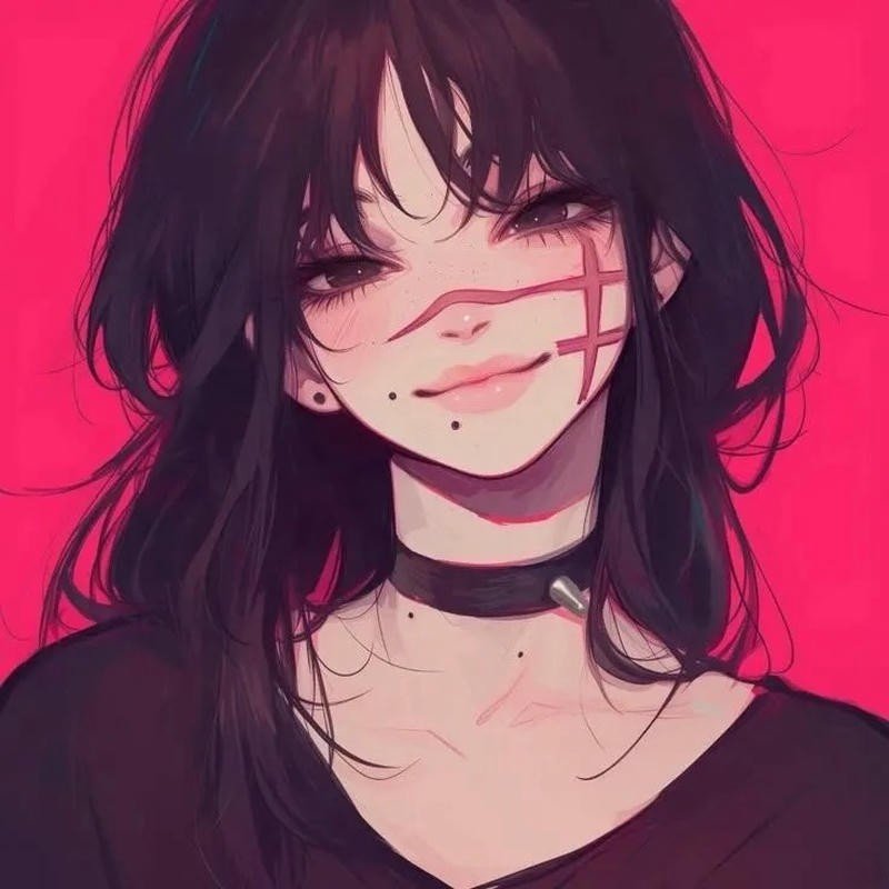 Anime girl lạnh lùng cá tính biểu cảm vô cảm ngầu