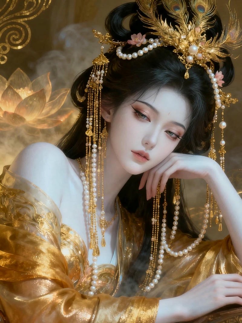 Anime nữ cổ trang dung mạo thanh tú đầy cuốn hút
