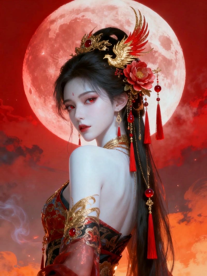 Anime nữ cổ trang thướt tha thần thái cuốn hút