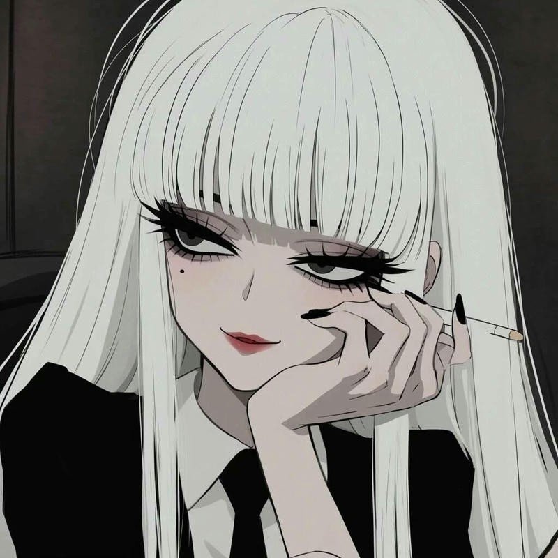 Anime nữ lạnh lùng vô cảm khẩu trang cuốn hút mạnh mẽ