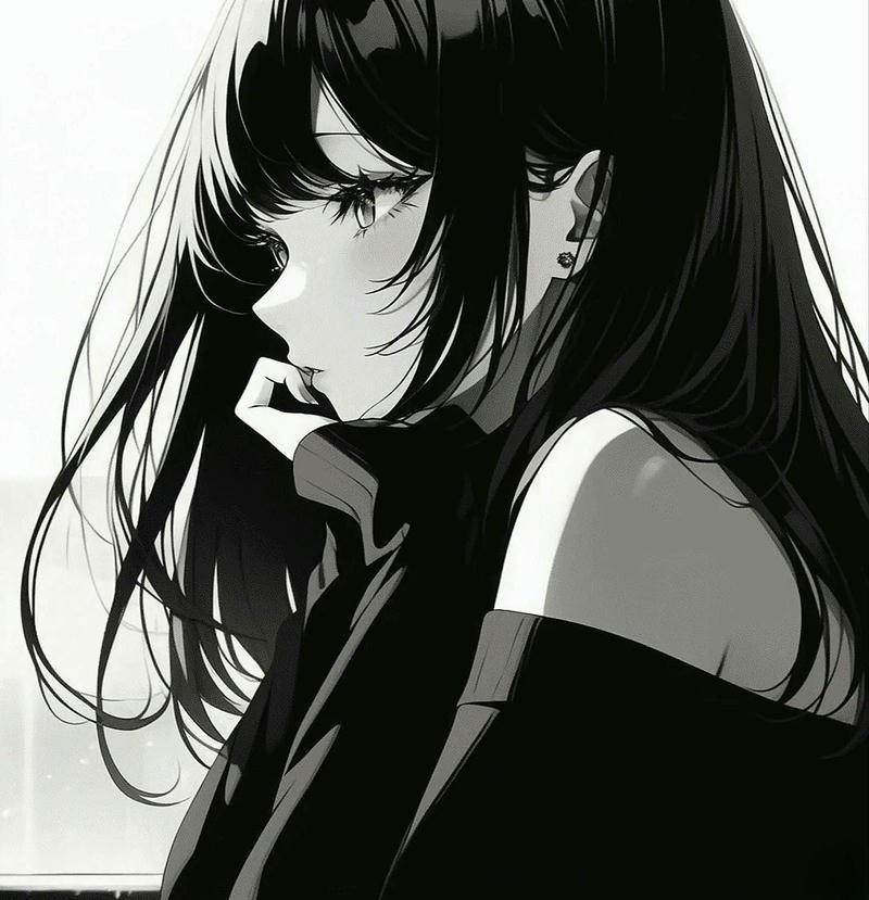 Anime nữ lạnh lùng vô cảm ngầu biểu cảm bất cần
