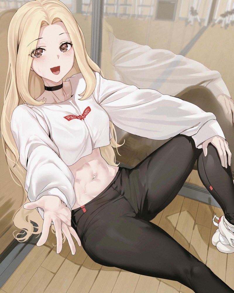 Anime tóc vàng gương mặt thanh tú đầy sức hút