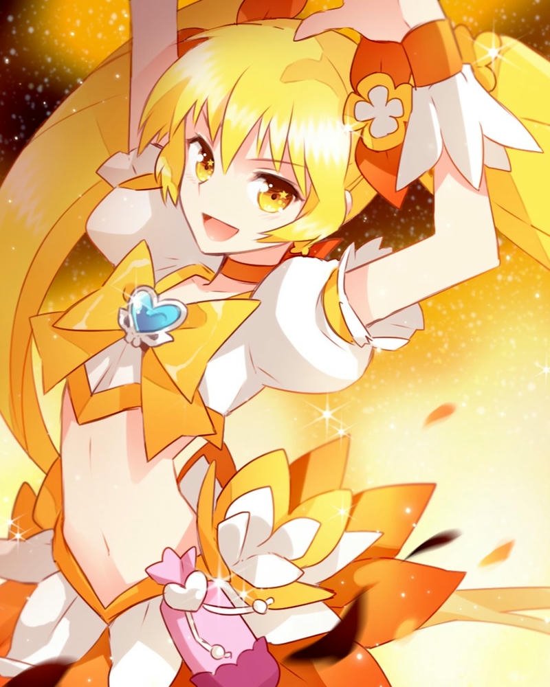Anime tóc vàng nét mặt đáng yêu đầy thiện cảm