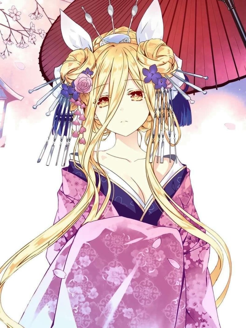 Anime tóc vàng phong cách trẻ trung rất ấn tượng