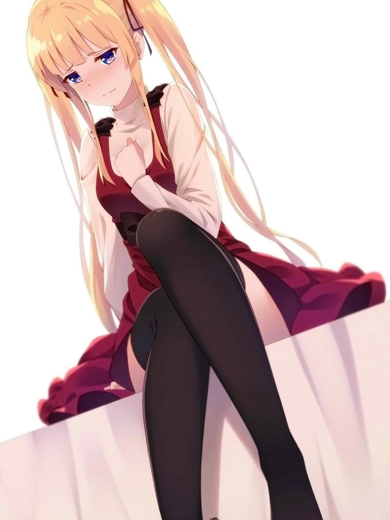 Anime tóc vàng thần thái vui tươi rất nổi bật