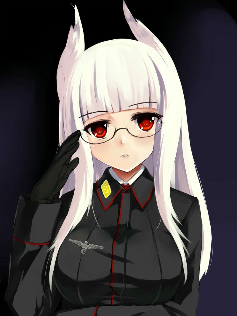 Avatar anime đeo kính gương mặt rất cá tính