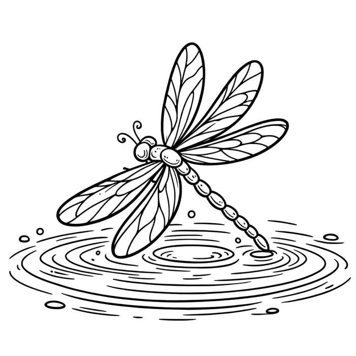 Bức tranh đen trắng về sinh vật nhỏ dễ tải