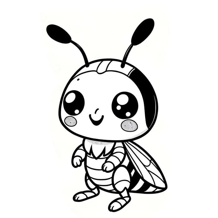 Cho bé yêu khám phá tranh tô màu côn trùng