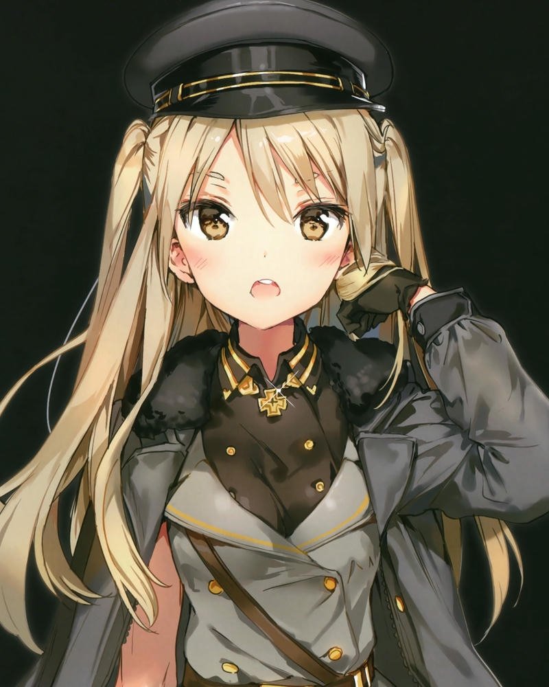 Cô gái anime mái tóc vàng dung nhan rạng rỡ