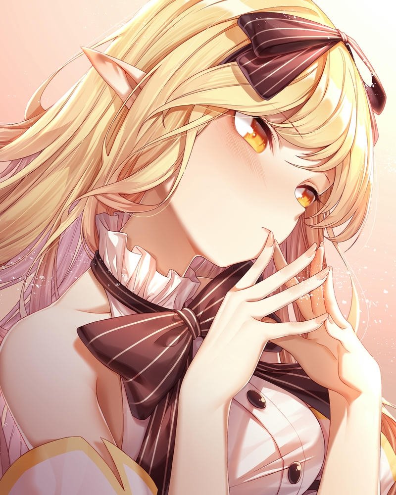 Cô gái anime tóc vàng vẻ đẹp tươi sáng