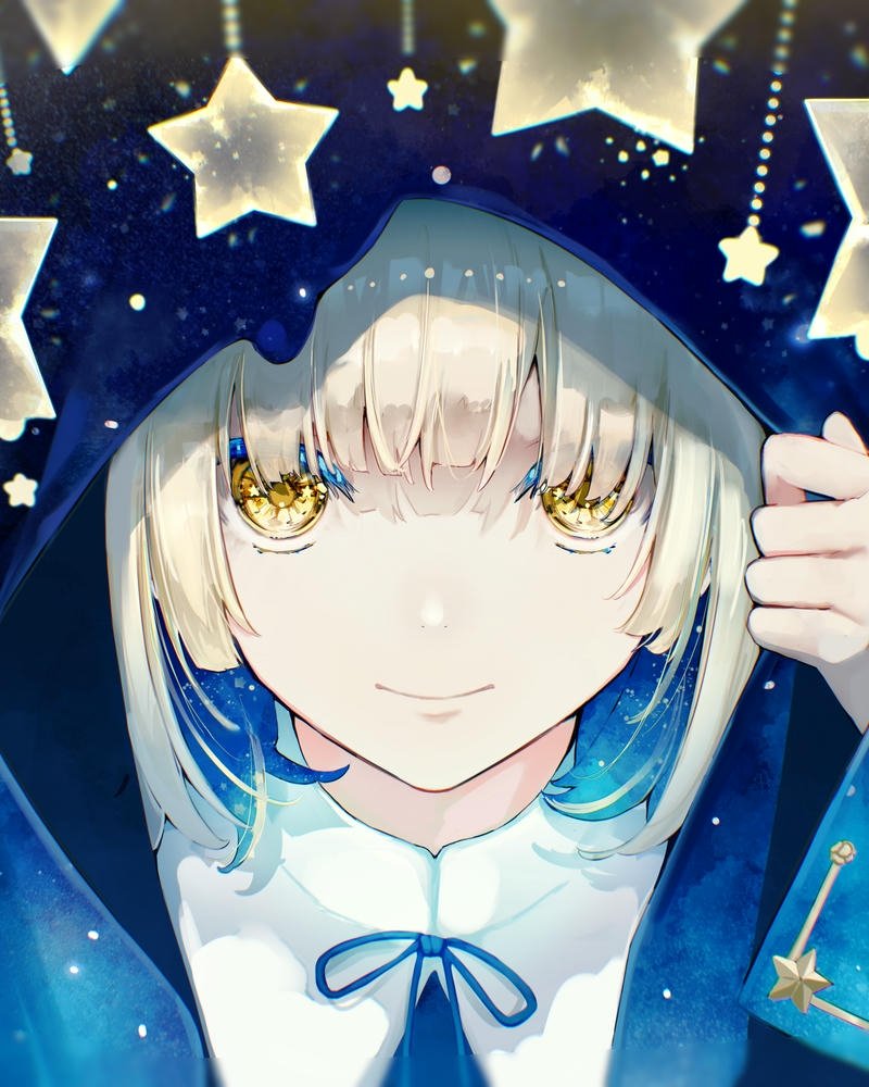 Cô nàng anime mái tóc vàng phong thái năng động
