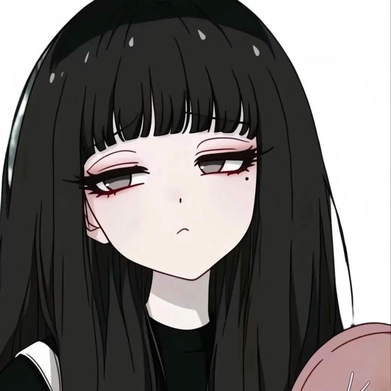 Cô nàng anime tông trắng đen thần thái dịu dàng