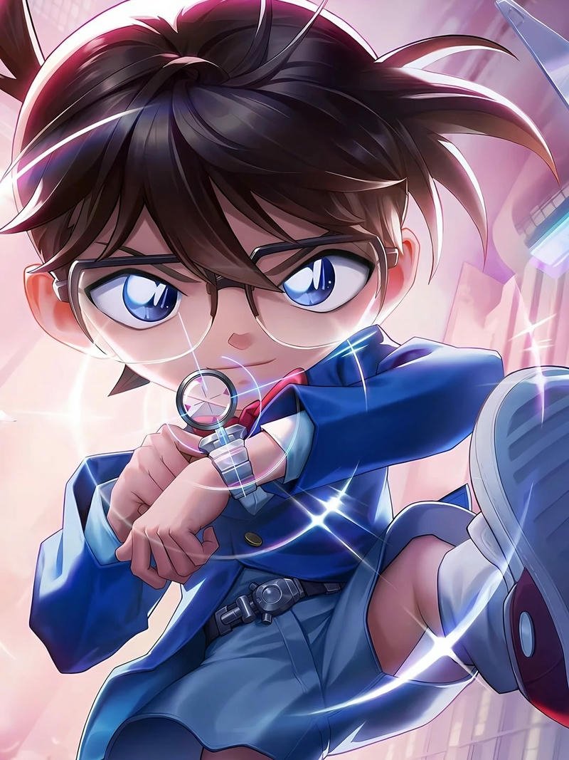 Conan Edogawa ngắm bắn đồng hồ gây mê cực kỳ tập trung chính xác