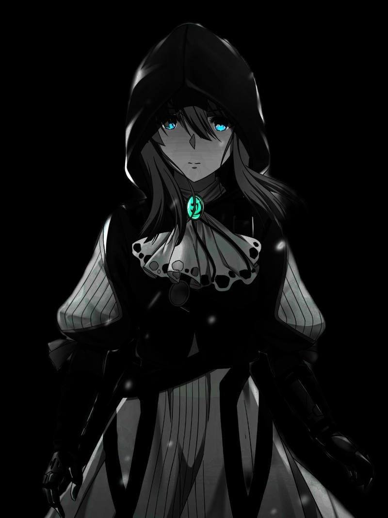 Fanart Violet phong cách bóng đen bí ẩn và ma mị
