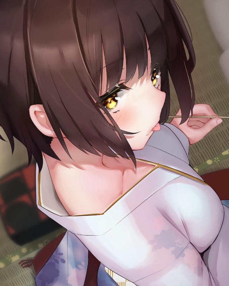 Hình ảnh anime nữ mặc kimono vẻ đẹp truyền thống rất cuốn hút