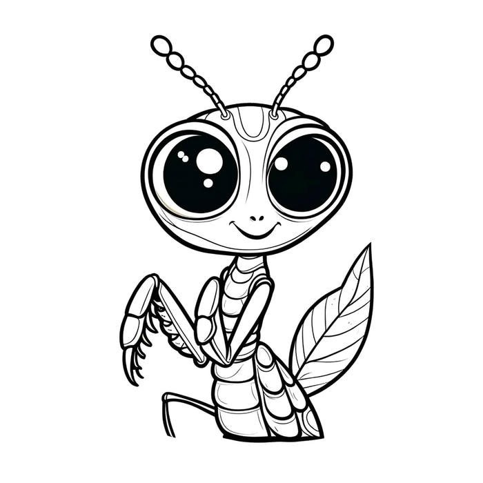 Hình ảnh các loại sinh vật nhỏ trong tranh tô màu