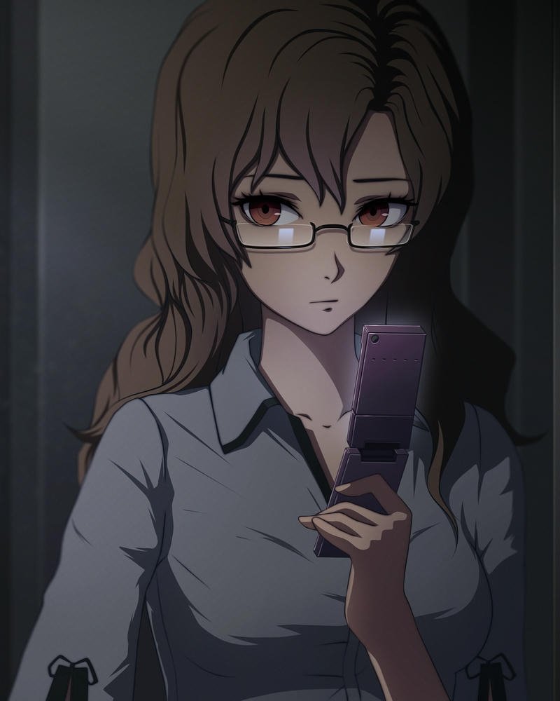 Hình anime nhân vật đeo kính thần thái thông minh