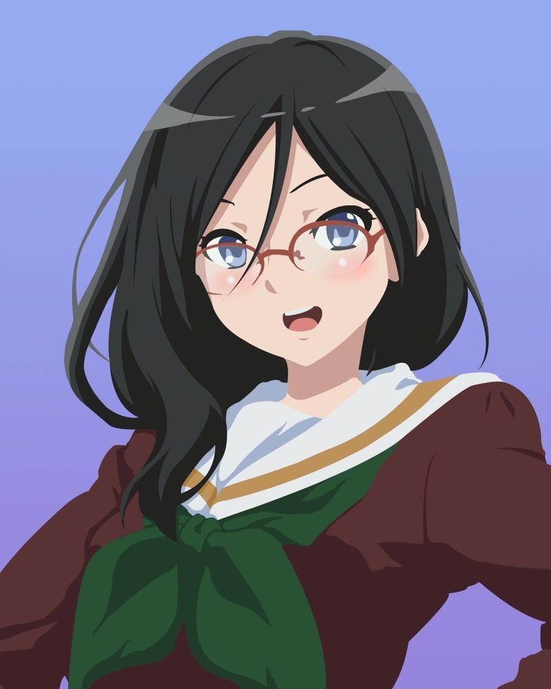 Hình đại diện nhân vật anime đeo kính nổi bật