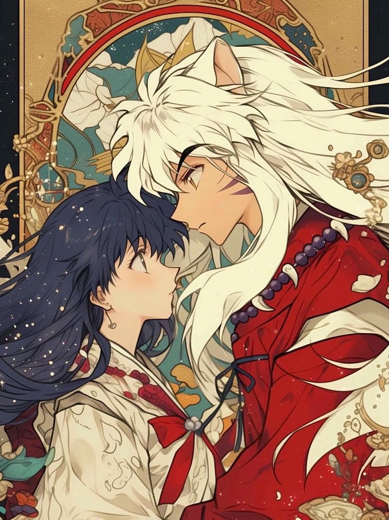 Khoảnh khắc lãng mạn của cặp đôi chính anime Inuyasha