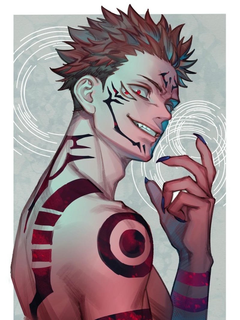 Nguyền vương Sukuna liếc mắt nhìn khinh bỉ kẻ yếu thế hơn mình