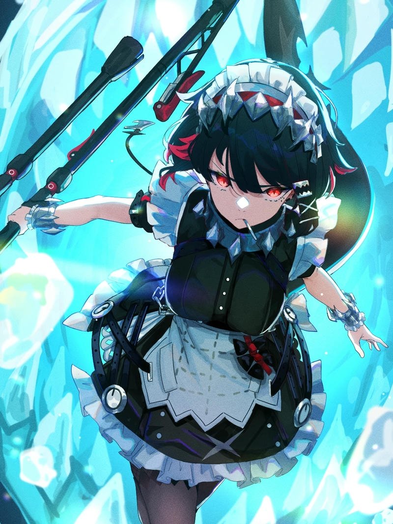 Nhân vật nữ anime tóc ngắn ánh nhìn rất cuốn hút