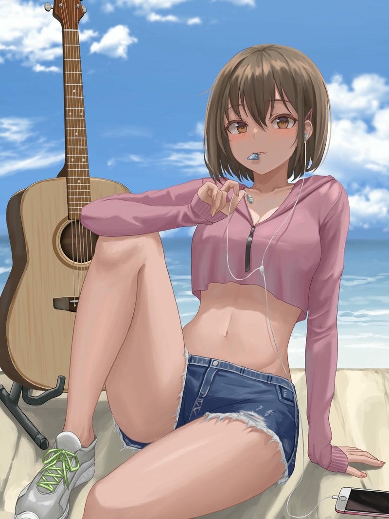 Nhân vật nữ anime với tóc ngắn đầy cá tính