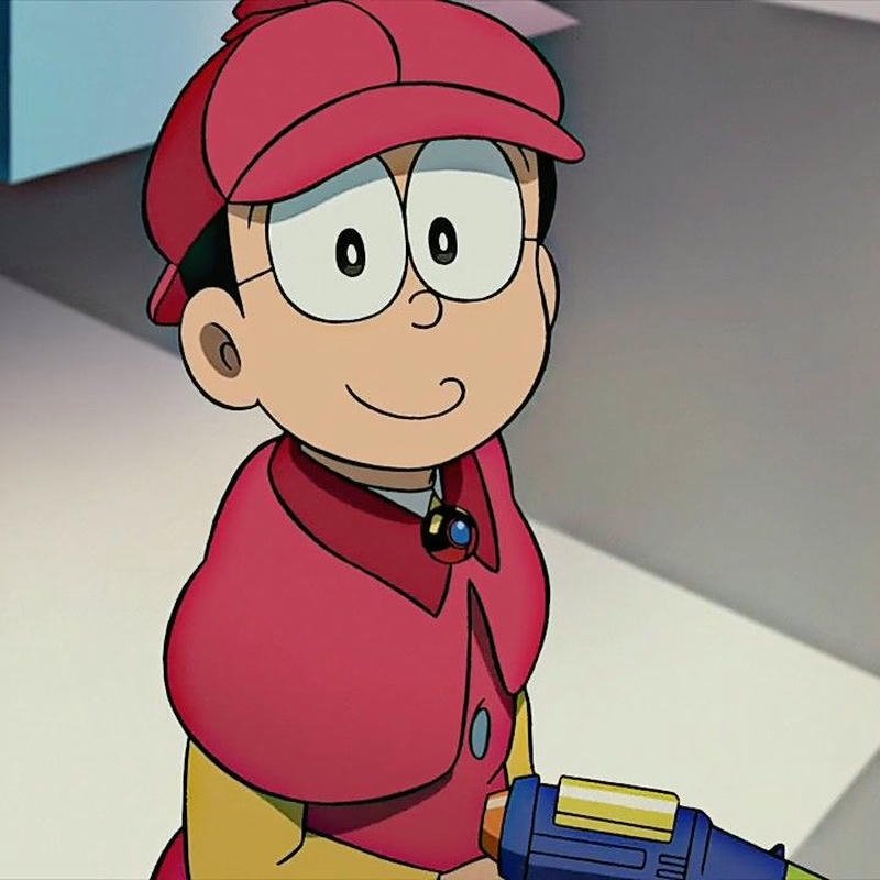 Nobita thiện xạ cầm súng ngắn trang phục cao bồi