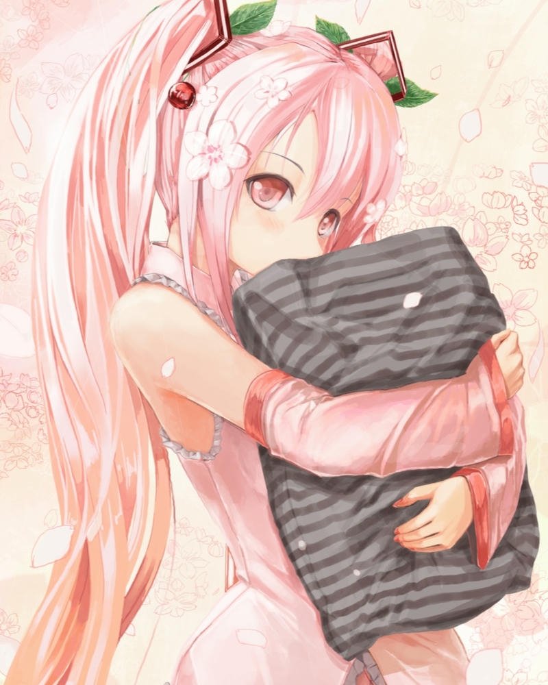 Nữ anime tóc hồng dung mạo ngọt ngào rất nổi bật