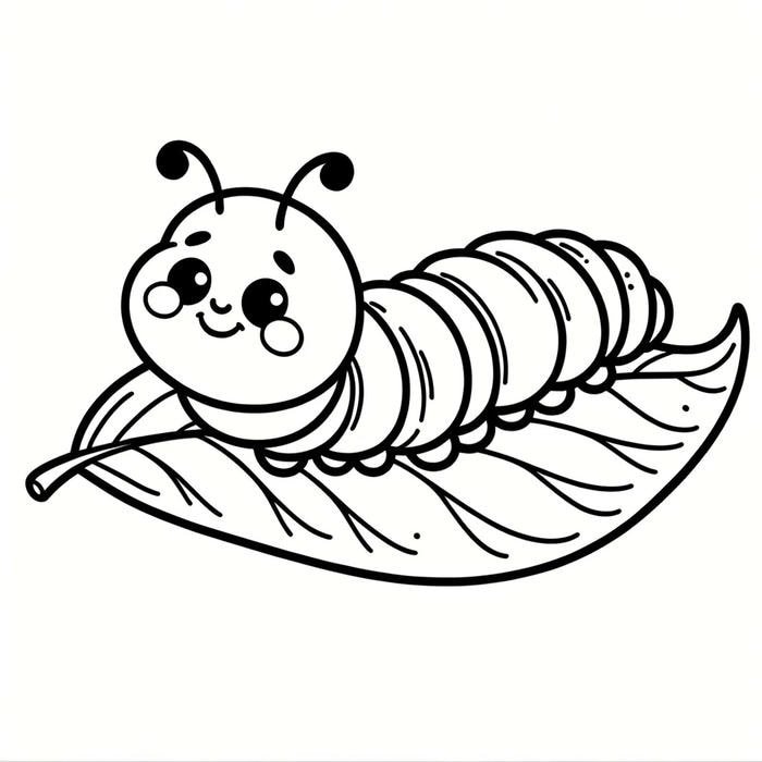 Sưu tập tranh tô màu côn trùng sinh động