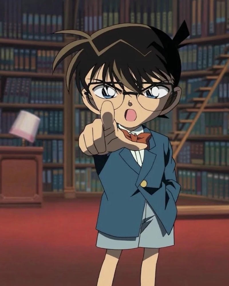 Thám tử lừng danh Conan chỉ tay phá án trong thư viện sách lớn