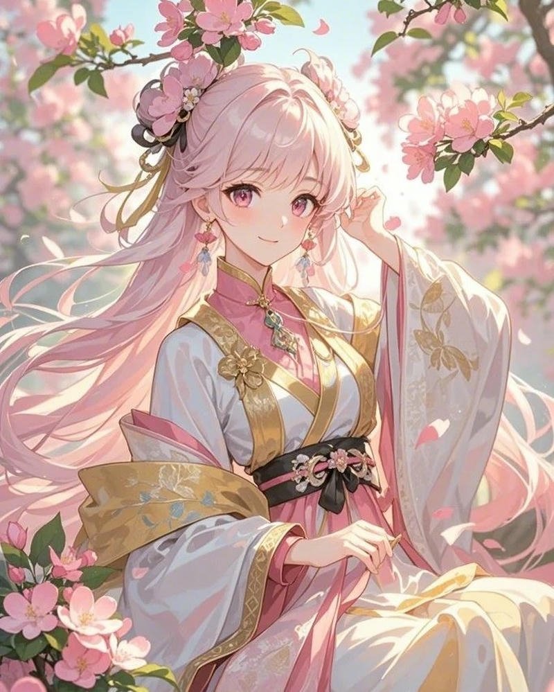 Thiếu nữ trong anime cổ trang vẻ đẹp tinh tế
