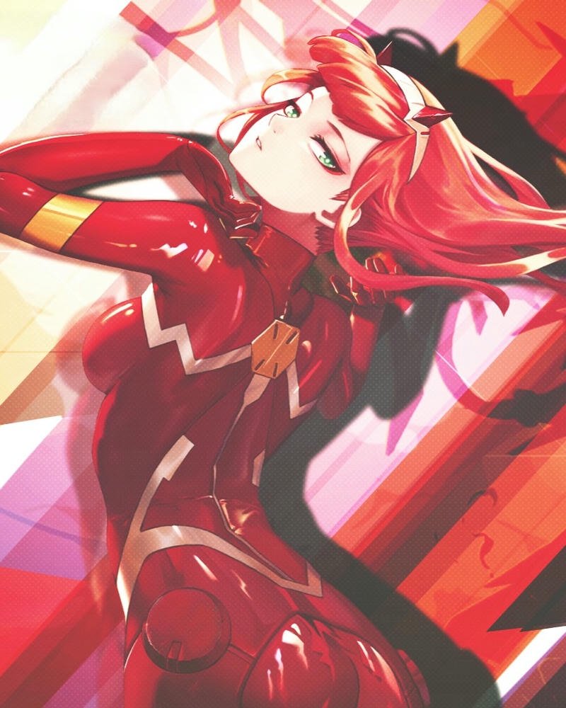 Zero Two ngầu chiến đấu trong bộ đồ đỏ ôm sát