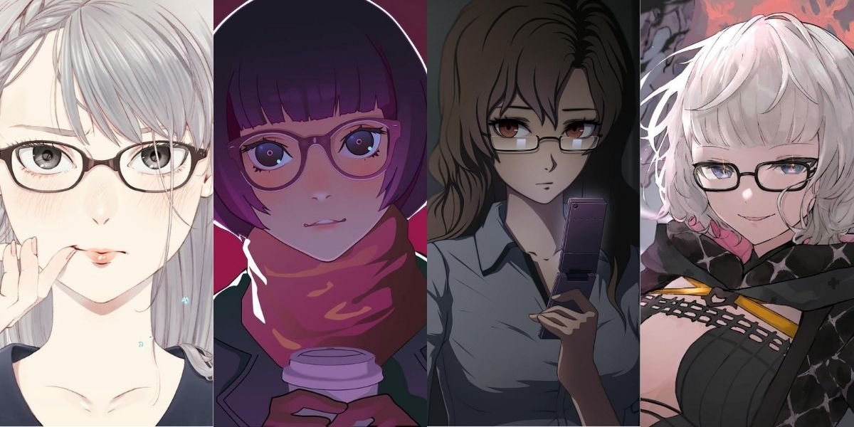 ảnh anime đeo kính thumbnail